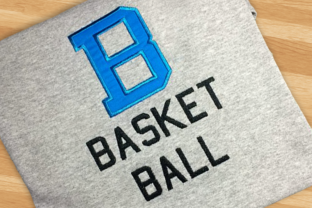 B for Basketball Applique