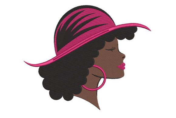 Beautiful Black Woman with Hat