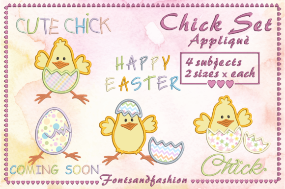 Chick Set Appliquè