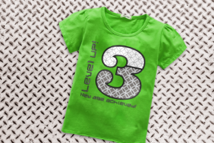Level Up 3rd Birthday Applique