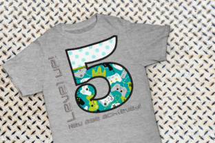 Level Up 5th Birthday Applique
