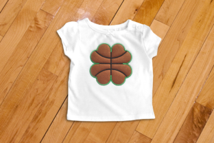 March Madness Clover Basketball Applique