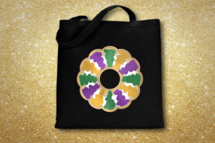 Mardi Gras King Cake Applique