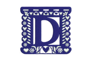 Papel Picado Alphabet D