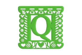 Papel Picado Alphabet Q