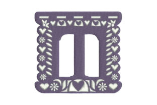 Papel Picado Alphabet T