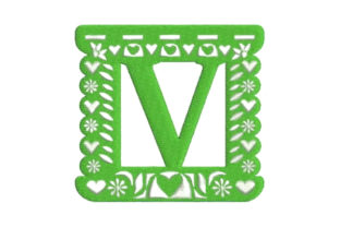 Papel Picado Alphabet V