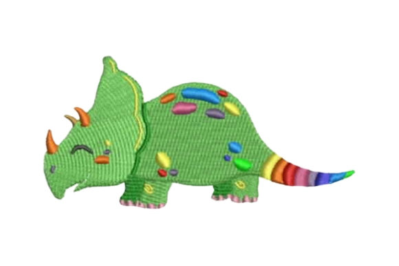 Rainbow Colored Dinosaur