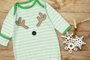 Reindeer Face Applique