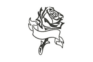Rose Tattoo Embroidery Design