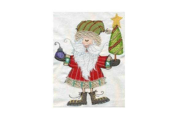 Sassy Santa with Tree