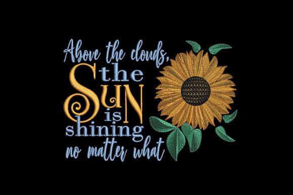 Sunflower and Inspirational Quote