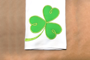 Swirly St Patrick s Shamrock Applique
